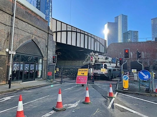 Bridge works on Watson Street